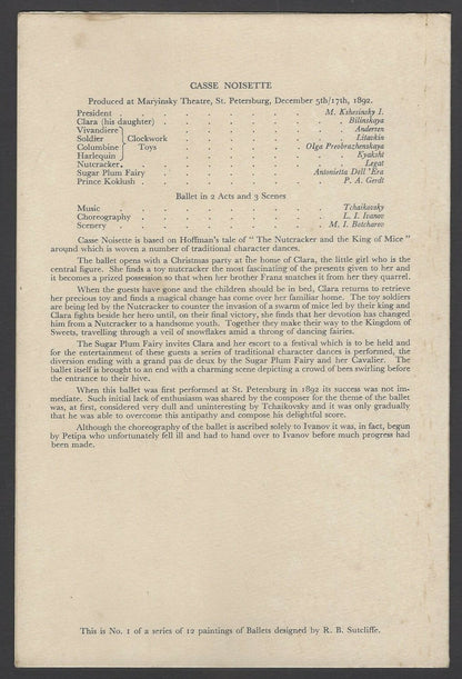 B.I. British India Line Ballets menu cards (3)