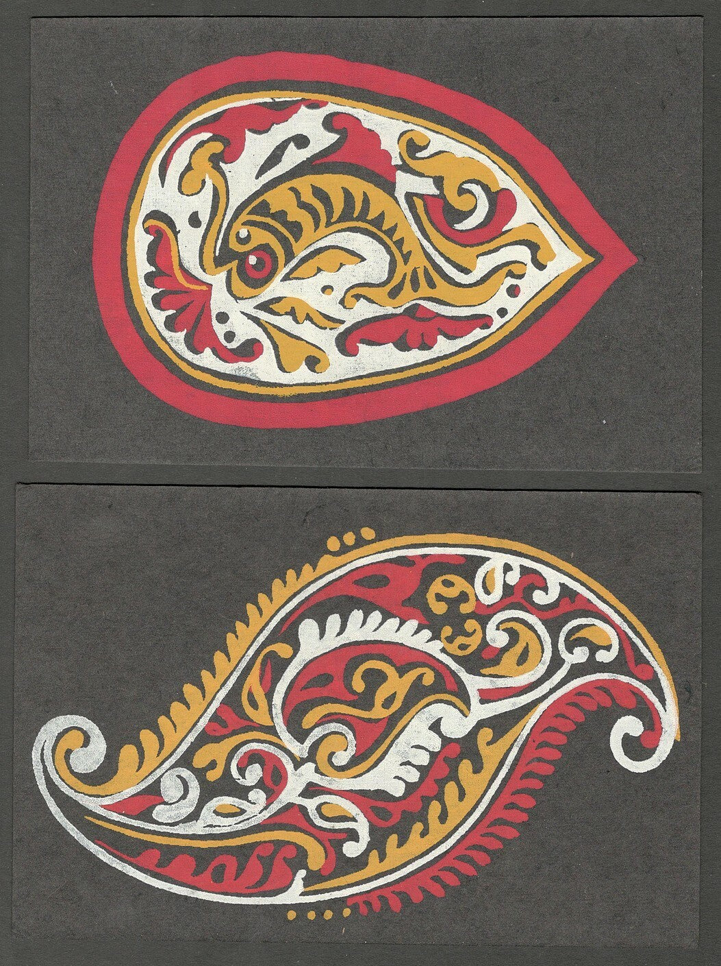 AOP India vintage postcards ORNAMENTAL DESIGN (10)