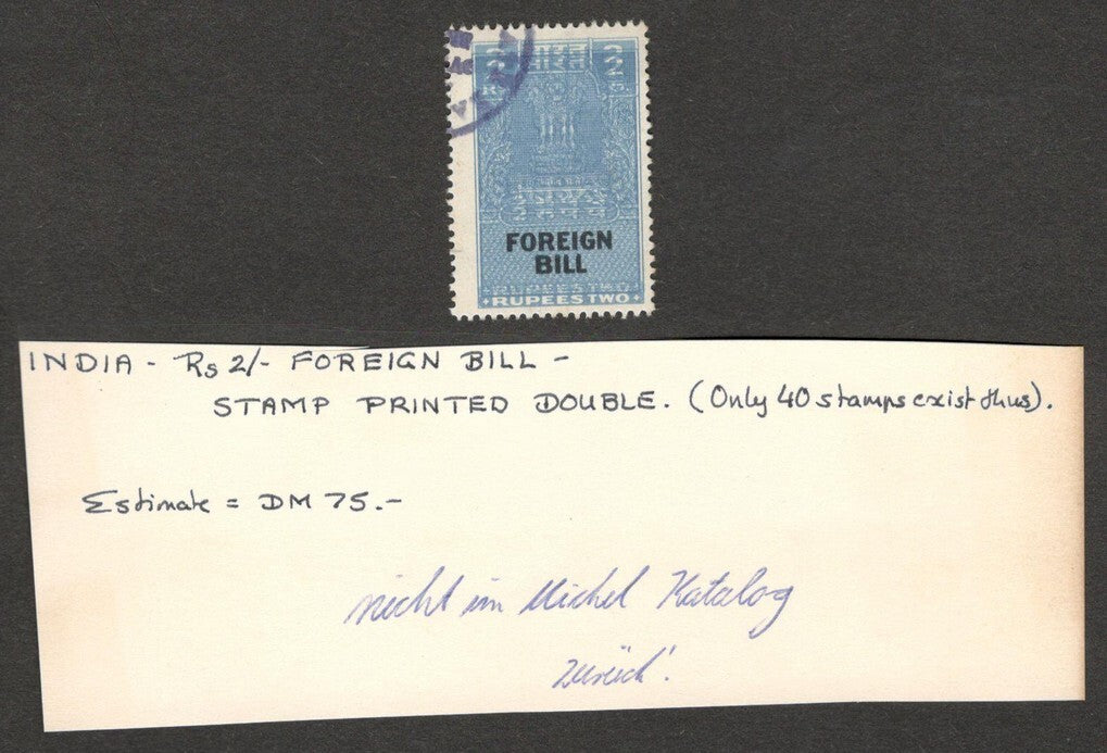 (AOP) India Foreign Bill 2R error - STAMP PRINTED DOUBLE