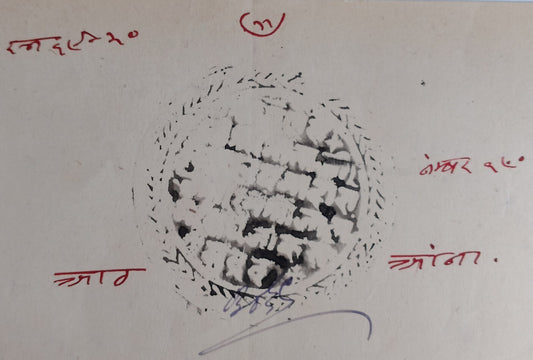 AOP India Thikana JALIM VILAS, Jodhpur State 8a black stamp paper