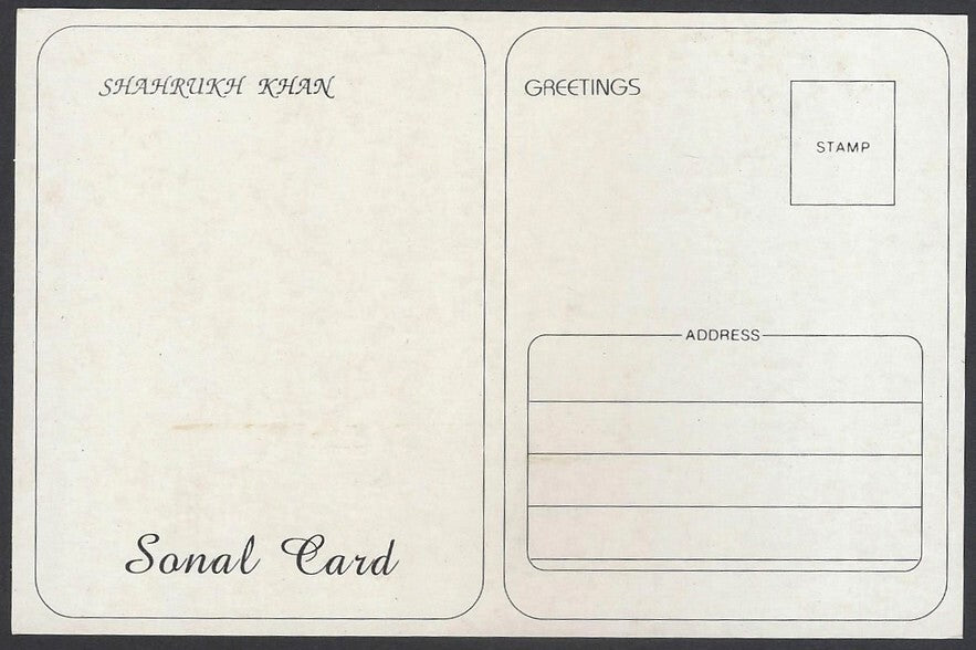 AOP India Bollywood vintage postcard - SHAH RUKH KHAN