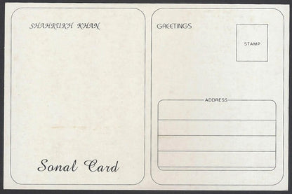 AOP India Bollywood vintage postcard - SHAH RUKH KHAN