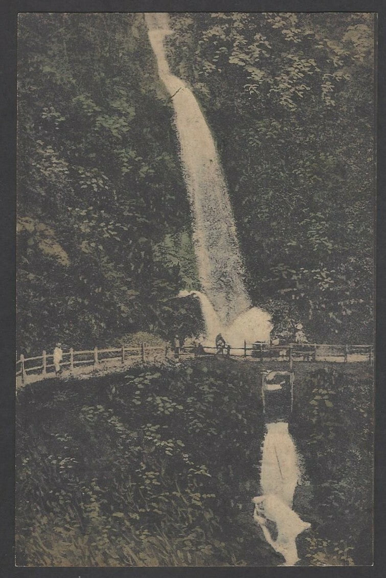 India vintage postcard Darjeeling Victoria Waterfall