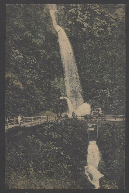 India vintage postcard Darjeeling Victoria Waterfall