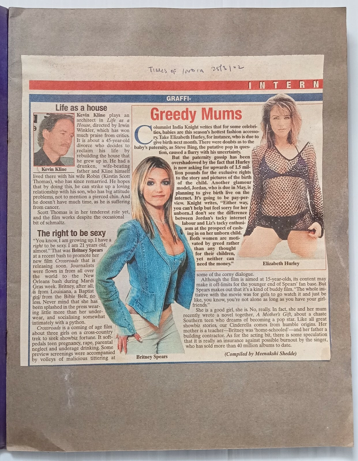 AOP 2002 AUSTIN POWERS 3 Britney Spears India concert - organizer's scrapbook