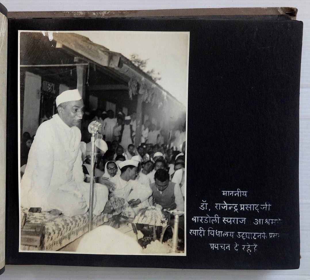 India 1950 photo album President Rajendra Prasad in BARDOLI 27 photos zaz
