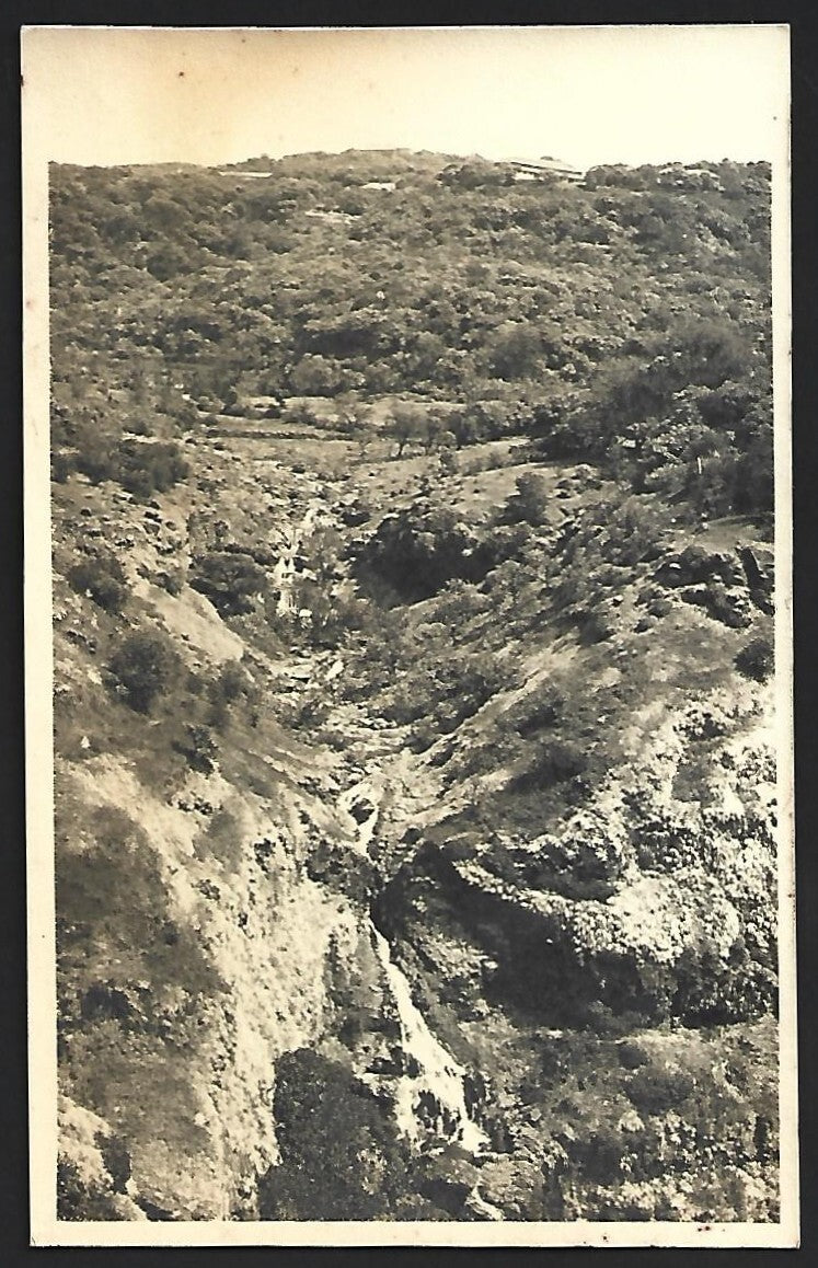 (AOP) India vintage real photo postcard LINGMALA WATERFALLS, MAHABLESHWAR