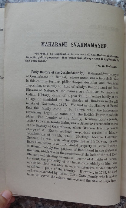 A National Biography of India Volume 3 1911 NO COVER 9 plates