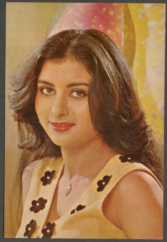 AOP India Bollywood vintage postcard POONAM DHILLON ELAR 282