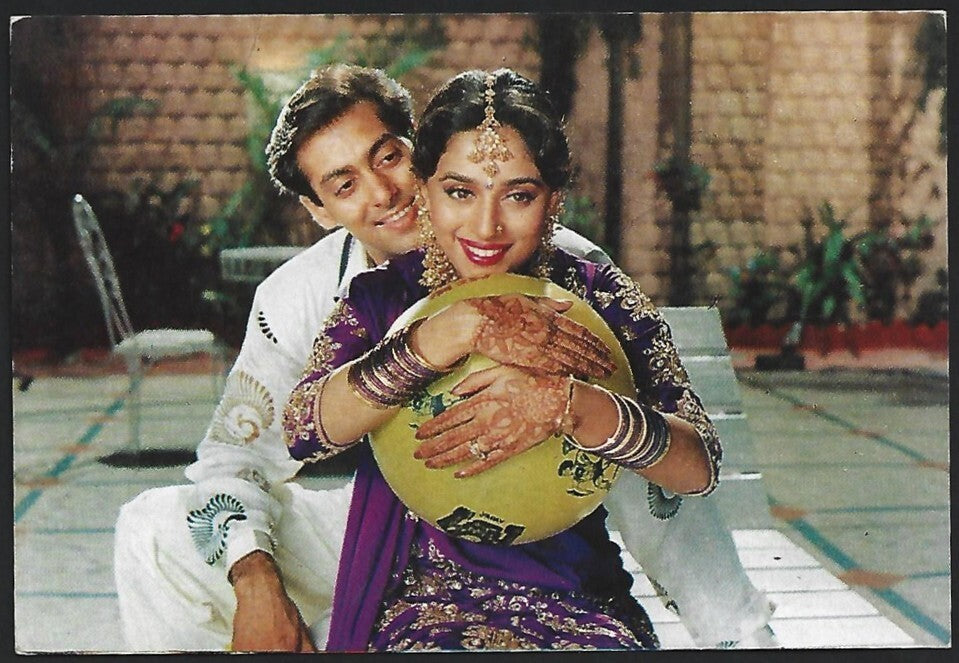 (AOP) India Bollywood MADHURI DIXIT & SALMAN KHAN vintage postcards (7)