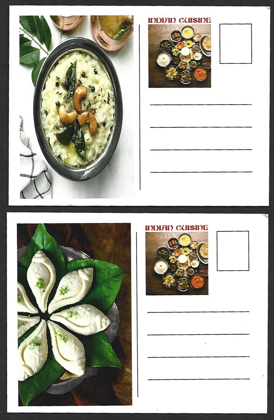 (AOP) India 2017 Indian Cusine set of 24 maxicards