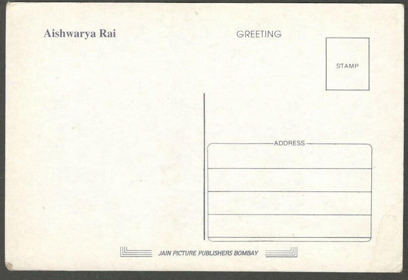 AOP India Bollywood AISHWARYA RAI vintage postcard 