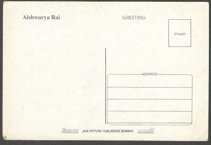 AOP India Bollywood AISHWARYA RAI vintage postcard 