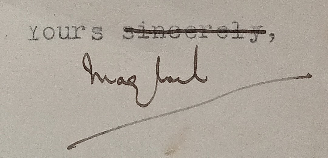 JHALAWAR STATE CHIEF MINISTER'S OFFICE signed crested letter 1931 India