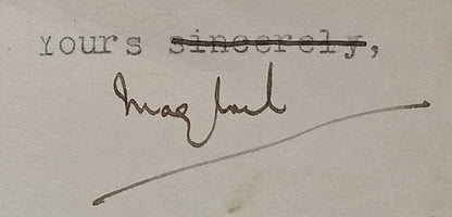 JHALAWAR STATE CHIEF MINISTER'S OFFICE signed crested letter 1931 India