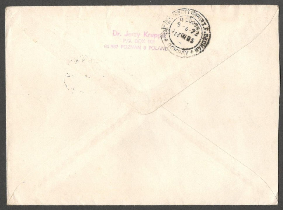 AOP Poland 1993 Exhibition label on cover to India