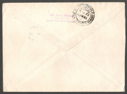 AOP Poland 1993 Exhibition label on cover to India