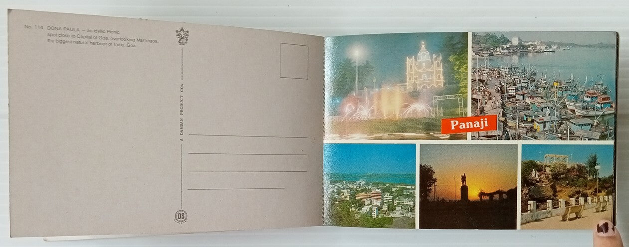 AOP India vintage booklet of 10 postcards Damsan's Goa Souvenir