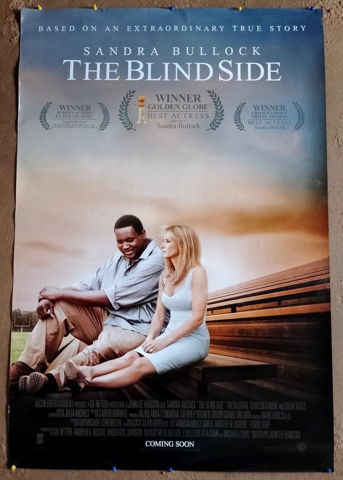 2009 The Blind Side 1 sheet India poster (2 side printed) Sandra Bullock
