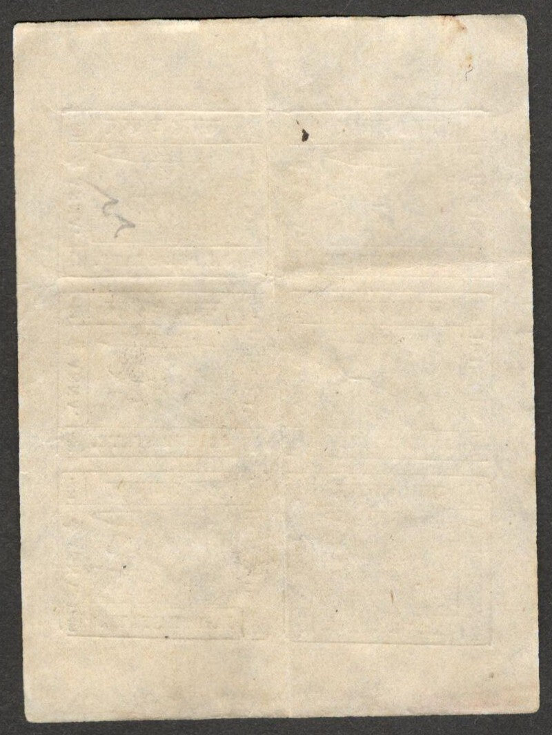 (AOP) India JAIPUR STATE 1911 1/2a grey blue used sheet with error SG 19/19d