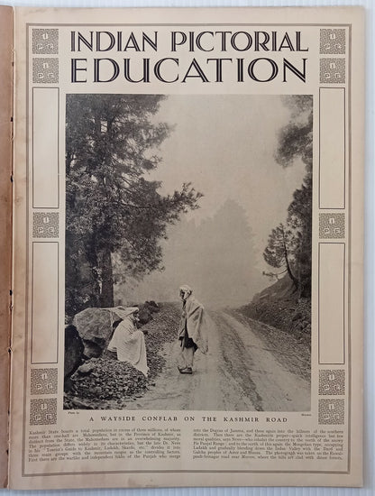 INDIAN PICTORAL EDUCATION 1929.30 Vol.1 No.5 Tribals, Shan Girl, Burma, GM