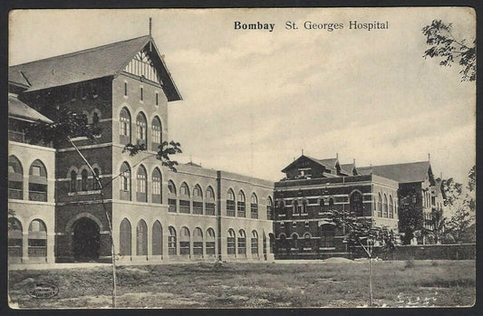 India BOMBAY vintage postcard St. Georges Hospital