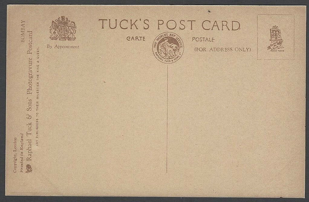 India BOMBAY vintage postcard The Yacht Club