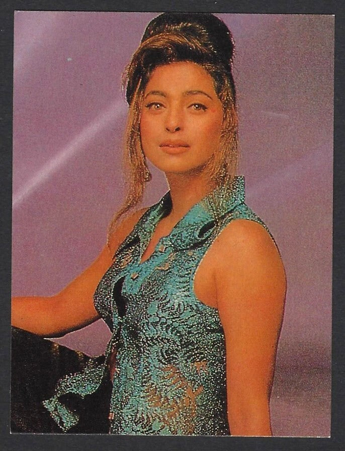 AOP Bollywood India promotional mini postcard (3x4 inches) JUHI CHAWLA