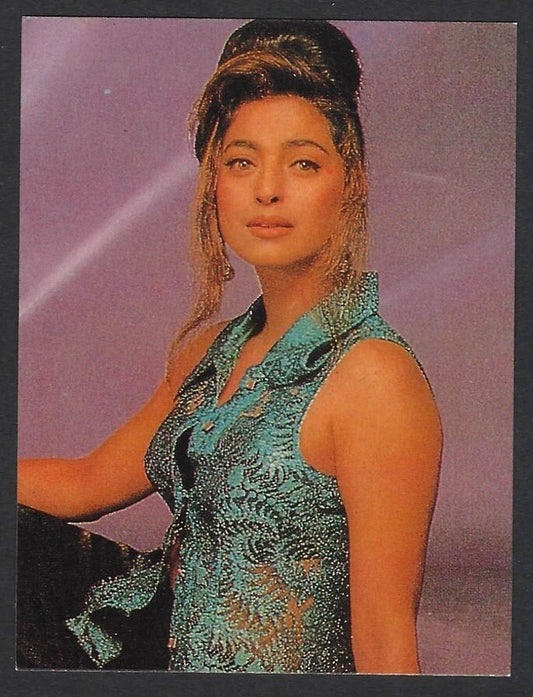 AOP Bollywood India promotional mini postcard (3x4 inches) JUHI CHAWLA