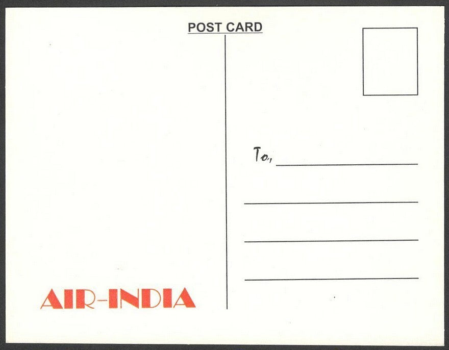 AIR INDIA EUROPE reprinted postcard