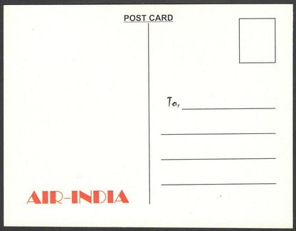 AIR INDIA EUROPE reprinted postcard