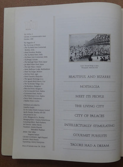 India Taj Mahal Hotel in-house magazine TAJ 1990 (4)