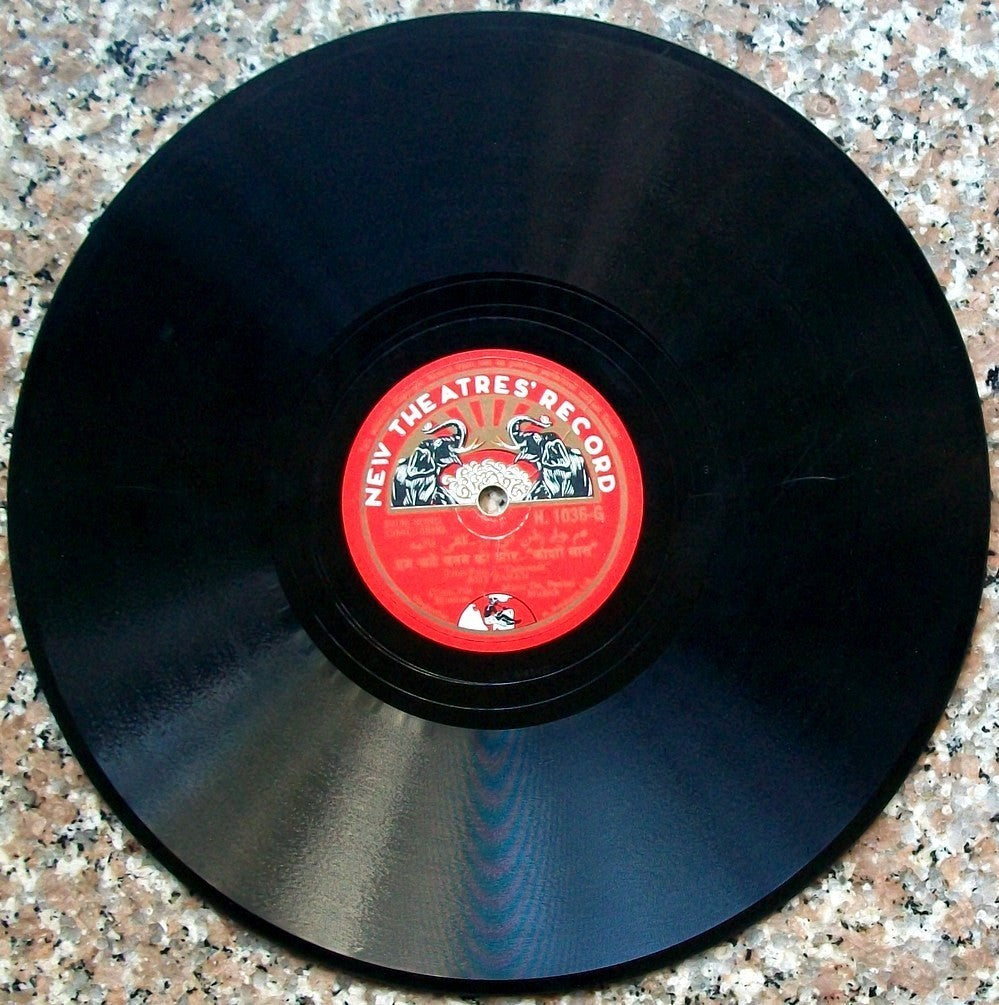 India 1943 Asit Baran  78rpm New Theatres record zaz