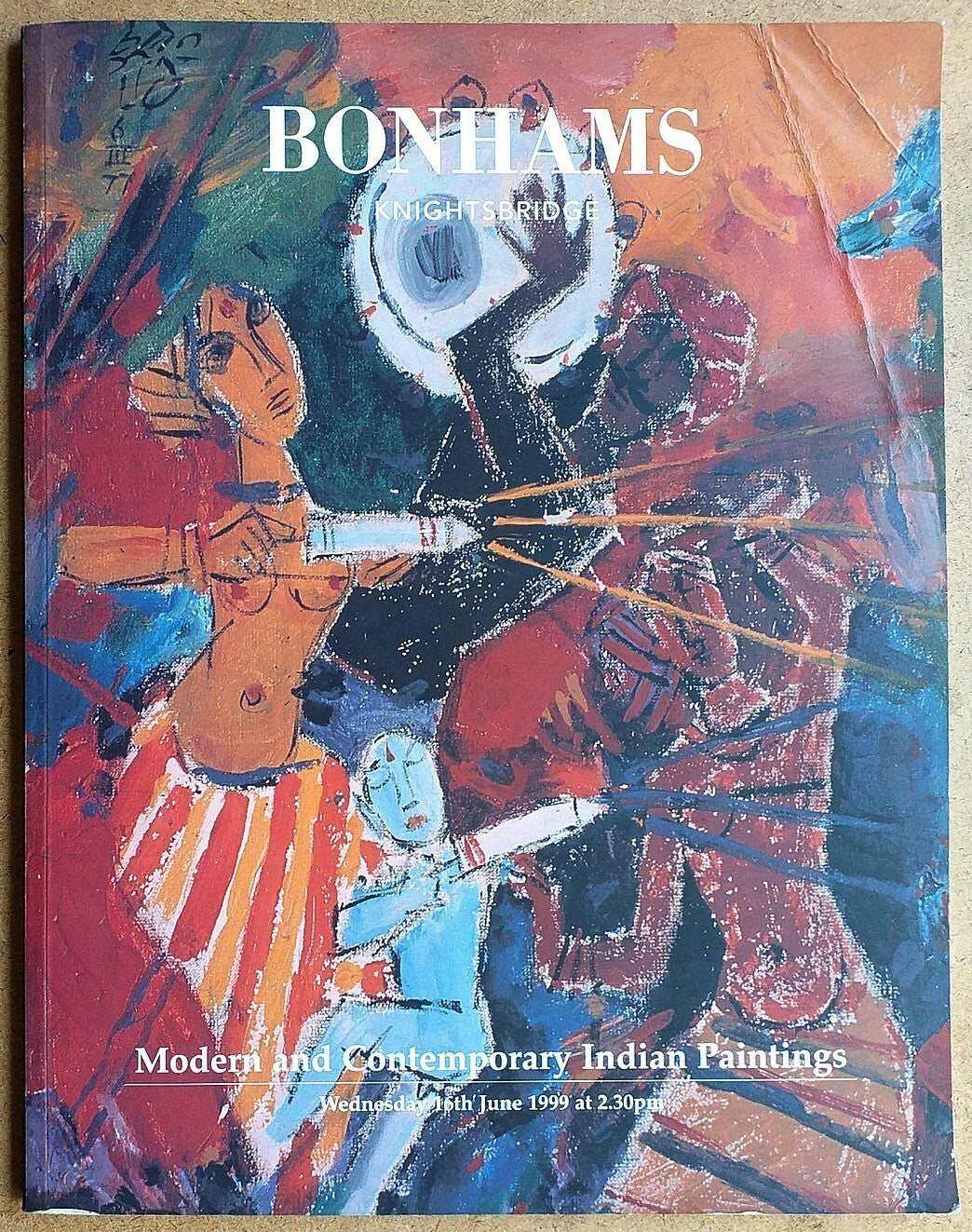 Bonhams Modern & Contemporary India Paintings 1999 auction catalog