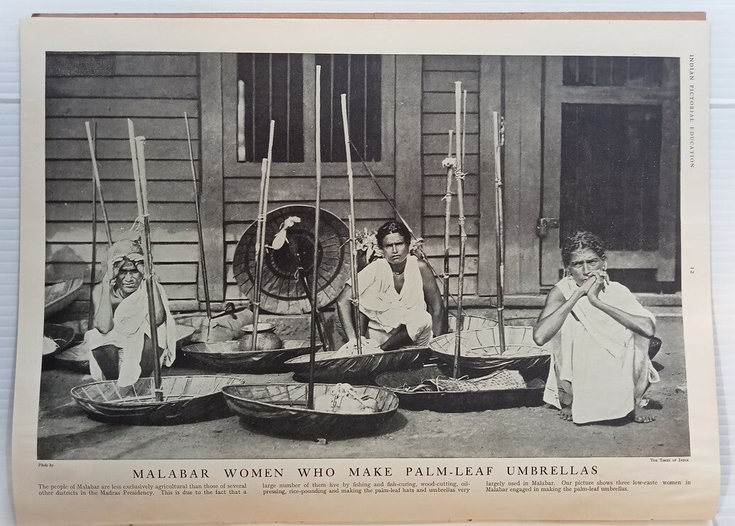 INDIAN PICTORAL EDUCATION 1929.30 Voll.1 No.2 Malabar Valan , Dasis, Chilum