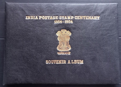 India 1954 Postage Stamp Centenary official album Replicas of all issued stamps