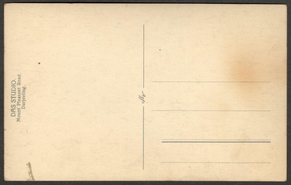AOP India DARJEELING vintage real photo postcard