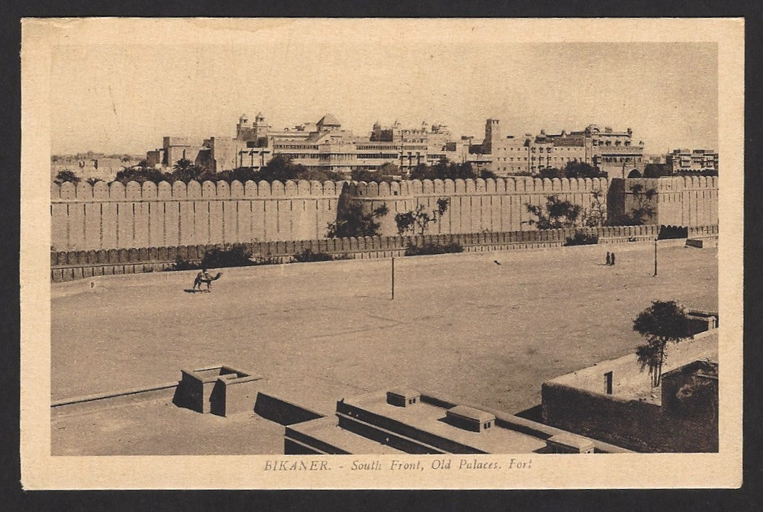 India Bikaner State vintage postcard Old Palaces