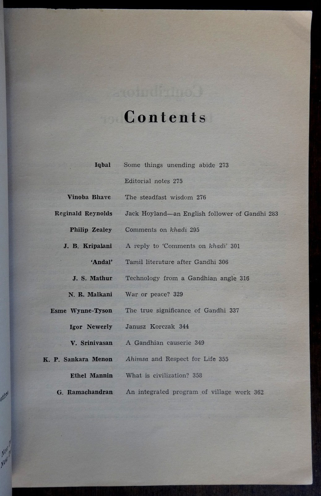 Gandhi Marg by Gandhi Peace Foundation Oct 1958 issue 96pgs India