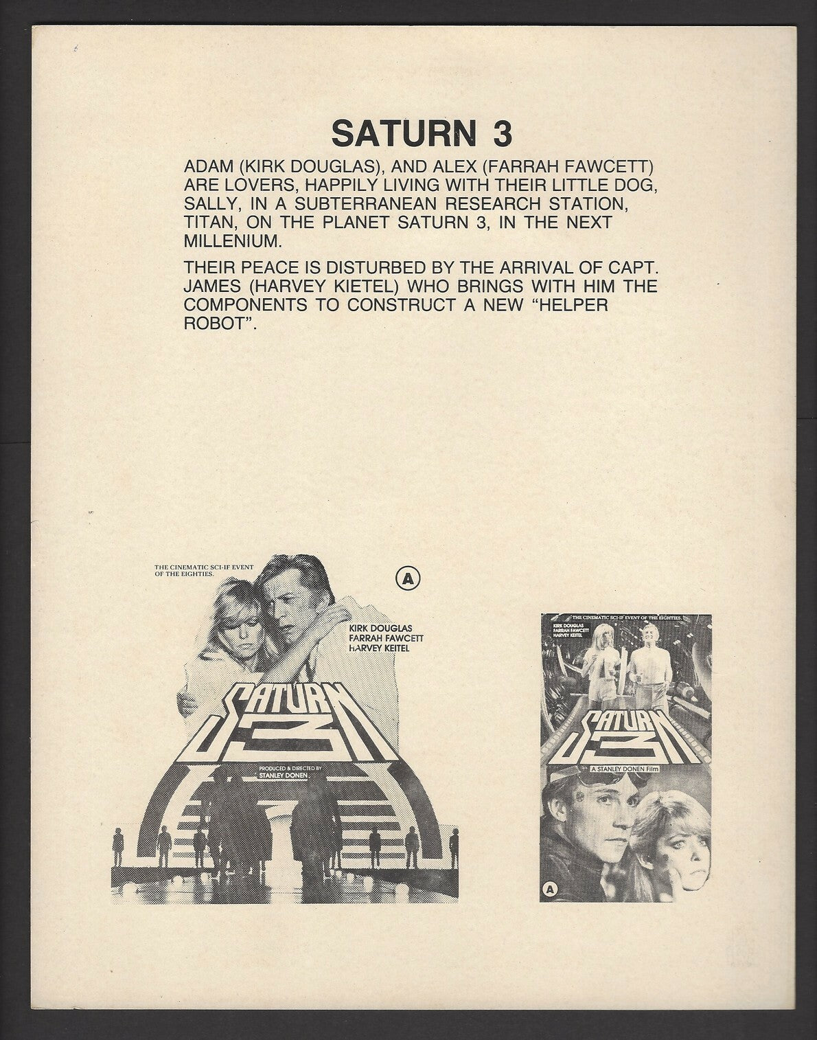Hollywood Publicity cards for India – Scifi movies