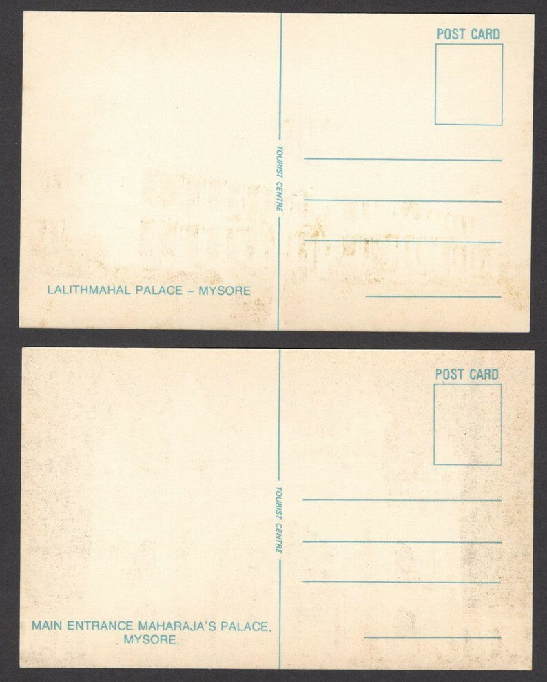 India 10 vintage colour postcards MYSORE