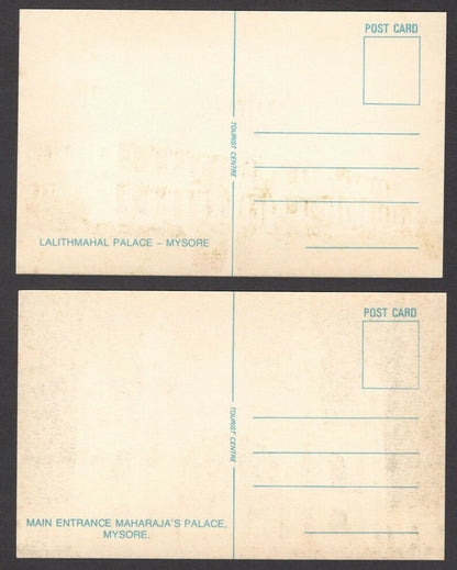 India 10 vintage colour postcards MYSORE