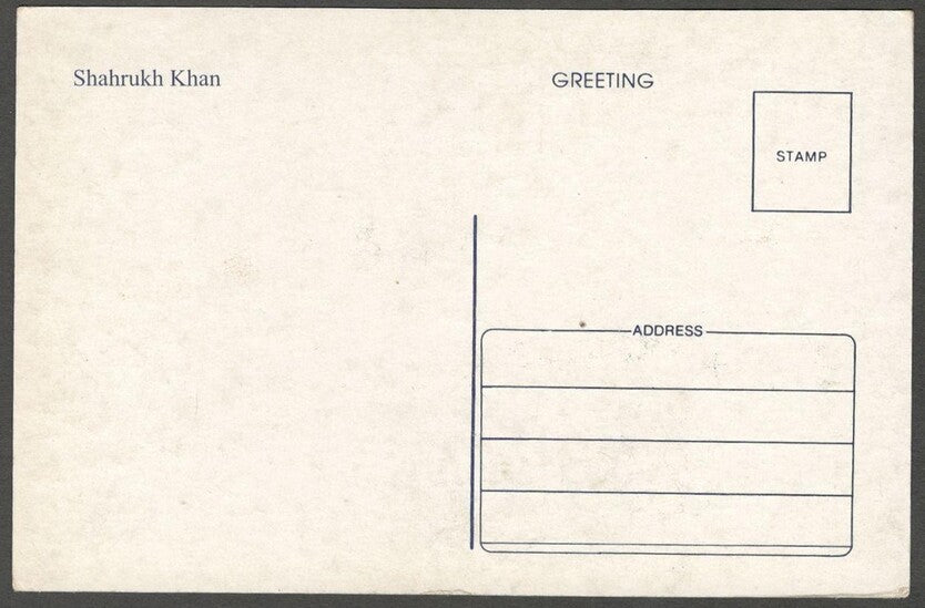 AOP India Bollywood vintage postcard SHAH RUKH KHAN