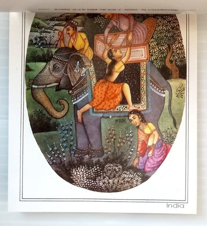 AOP India booklet of 10 postcards MINIATURE PAINTINGS