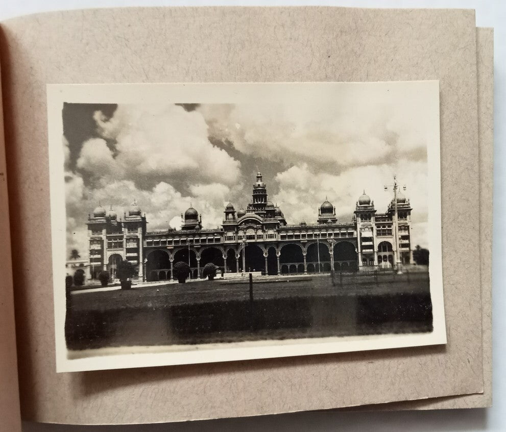 AOP India MYSORE vintage booklet with 9 small photographs