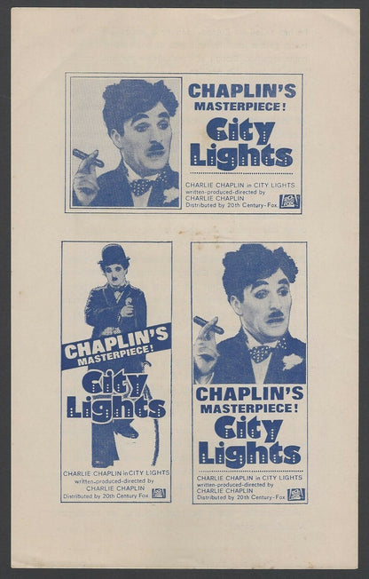 Charlie Chaplin CITY LIGHTS India herald