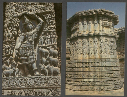AOP India vintage postcards HALEBEEDU (10)