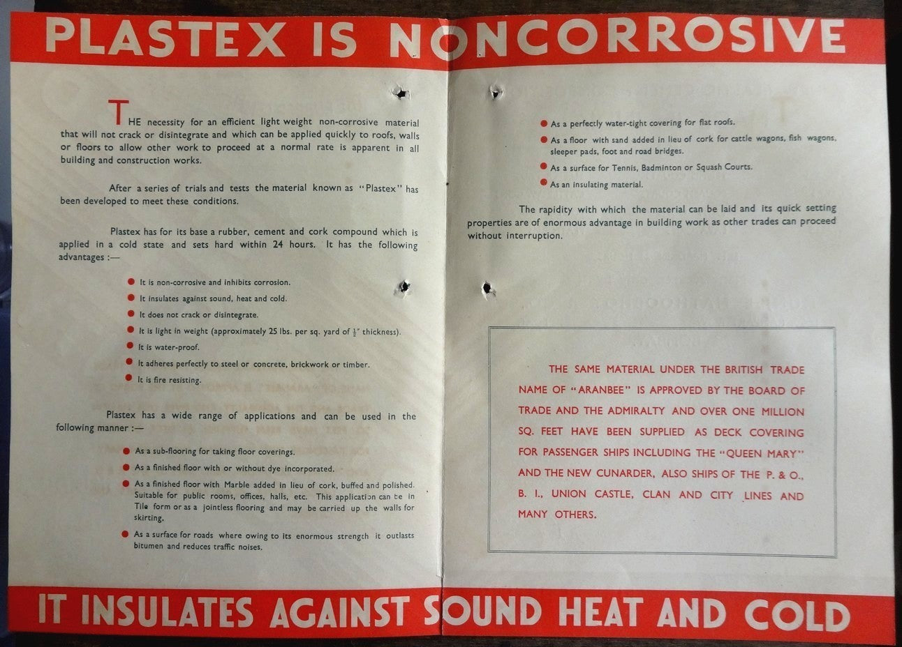 India 1939 PLASTEX RUBBER CEMENT advertisement folder & price lists