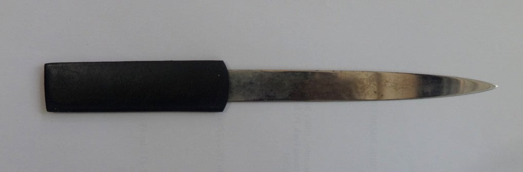India 9” paper cutter with leather handle & sheath