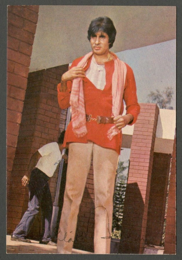 India Bollywood vintage postcard AMITABH BACHCHAN ELAR # 560